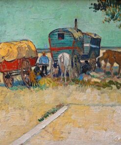 As Caravanas, acampamento de Ciganos – Van Gogh Vincent Van Gogh Master Apollon