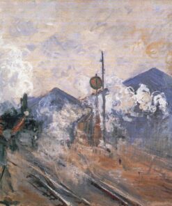 As Vias na Saída da Estação Saint-Lazare – Claude Monet Claude Monet Master Apollon