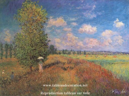 O verão – Campo de papoulas – Pintura de Monet Claude Monet Master Apollon