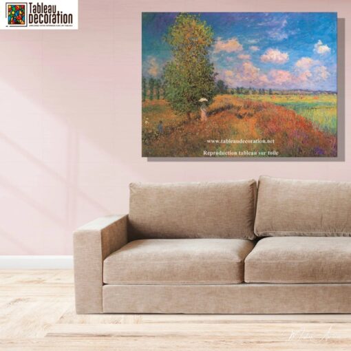 O verão – Campo de papoulas – Pintura de Monet Claude Monet Master Apollon 6