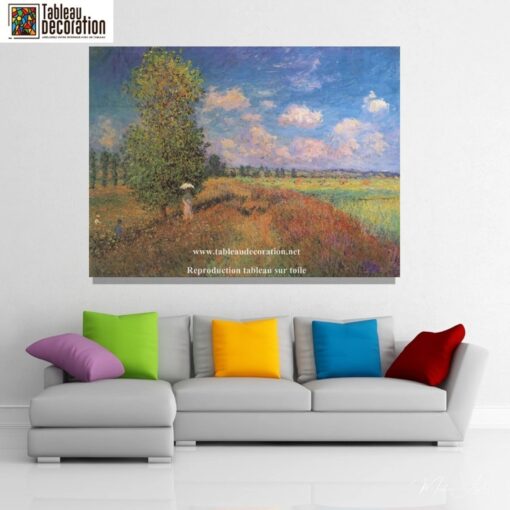 O verão – Campo de papoulas – Pintura de Monet Claude Monet Master Apollon 4