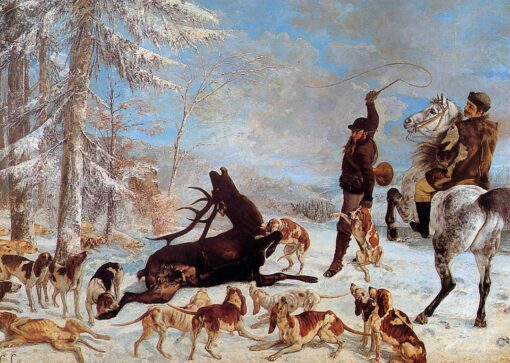 O Hallali do Cervo – Gustave Courbet Gustave Courbet Master Apollon 2