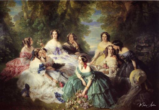 A Imperatriz Eugênia cercada por suas damas de honra – Franz Xaver Winterhalter Franz Xaver Winterhalter Master Apollon