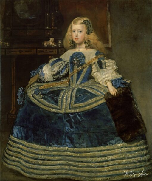 A Infanta Margarita Teresa em um vestido azul – Diego Velázquez Diego Velázquez Master Apollon