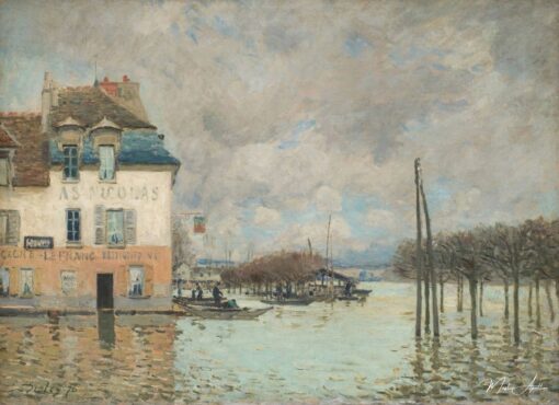 A Inundação em Port-Marly – Alfred Sisley Alfred Sisley Master Apollon