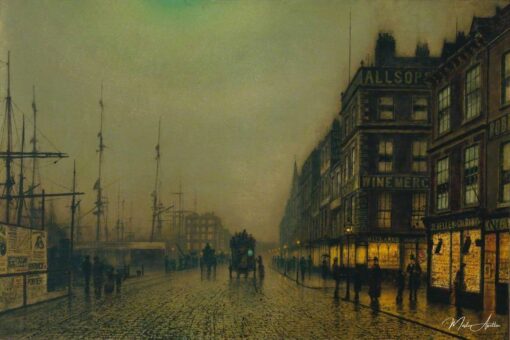 Liverpool Cais ao Luar – John Atkinson Grimshaw John Atkinson Grimshaw Master Apollon 2