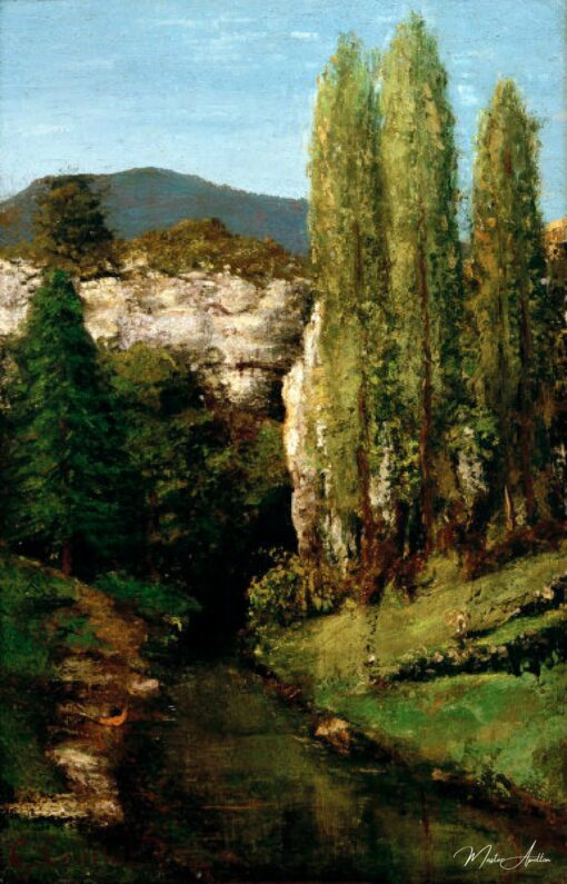 Lagoa nas montanhas do Jura – Gustave Courbet Gustave Courbet Master Apollon