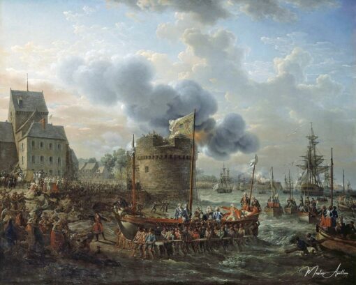 Louis XVI visitando o porto de Cherbourg em 1786 – Louis Philippe Crepin Louis-Philippe Crépin Master Apollon 2