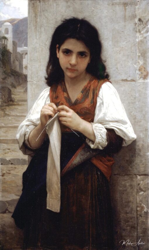 Máquina de tricotar de William Bouguereau William Bouguereau Master Apollon