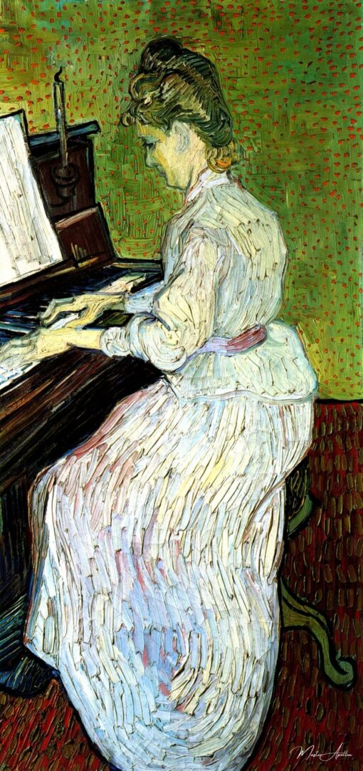 Mademoiselle Gachet ao piano – Van Gogh Vincent Van Gogh Master Apollon