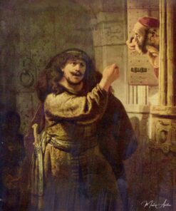Ameaça de Sansão ao seu sogro – Rembrandt van Rijn Rembrandt van Rijn Master Apollon