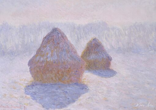 Meules, efeito de inverno – Claude Monet As pedras de moinho de Claude Monet Master Apollon
