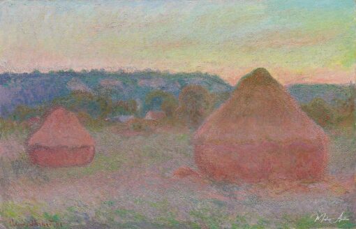 Meules (fim do dia, outono) – Claude Monet As pedras de moinho de Claude Monet Master Apollon