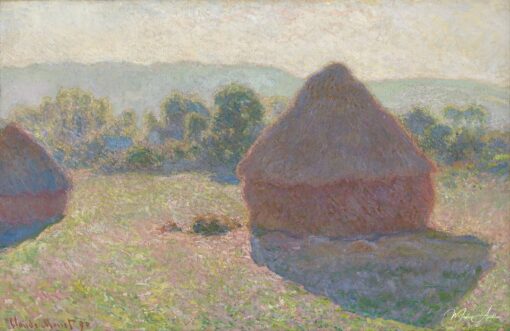 Meules, meio do dia – Claude Monet As pedras de moinho de Claude Monet Master Apollon