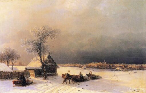 Moscou no inverno a partir das colinas dos pardais – Ivan Aïvazovski Ivan Konstantinovich Aivazóvski Master Apollon 2