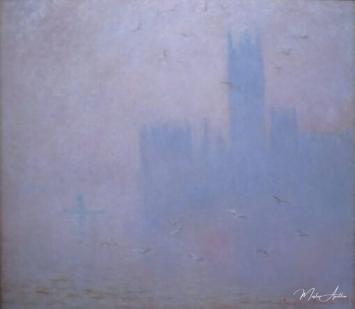 Gaivotas, o Tamisa e o Parlamento (W 1613) – Claude Monet Claude Monet Master Apollon