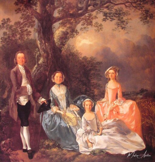 Senhor e Senhora John Gravenor e suas Filhas, Elizabeth e Ann – Thomas Gainsborough Thomas Gainsborough Master Apollon