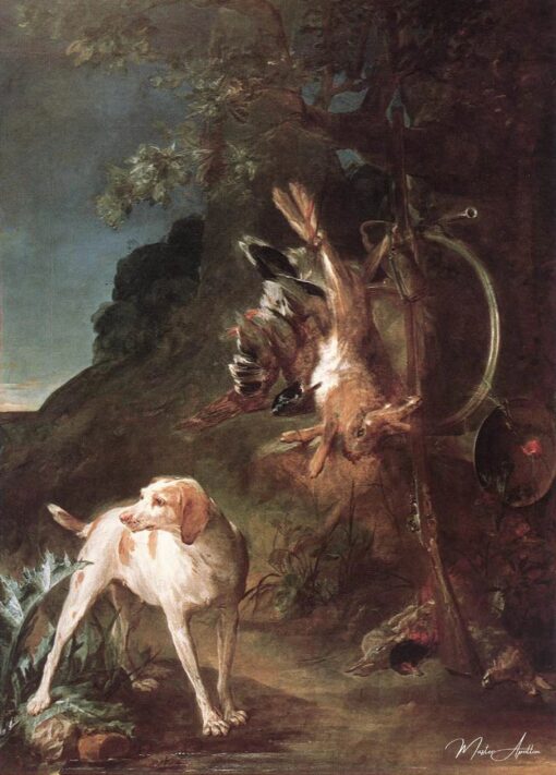Natureza morta de caça com cão de caça – Jean Siméon Chardin Jean Siméon Chardin Master Apollon
