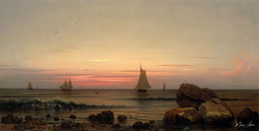 Navegando ao largo da costa – Martin Johnson Heade Martin Johnson Heade Master Apollon