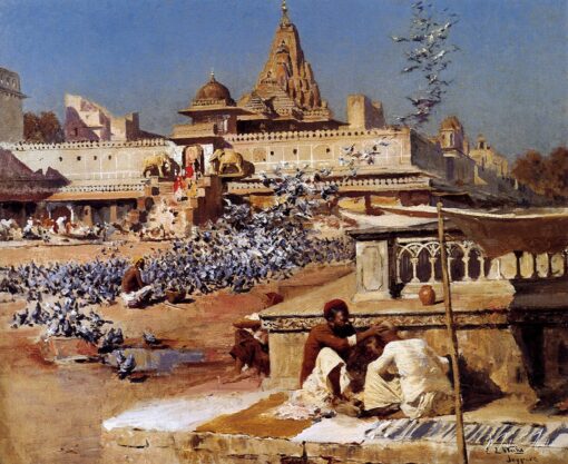 Alimentando os pombos sagrados, Jaipur – Edwin Lord Weeks Edwin Lord Weeks Master Apollon