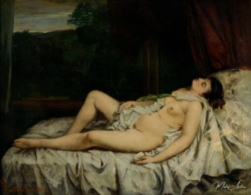 Nu adormecido – Gustave Courbet Gustave Courbet Master Apollon