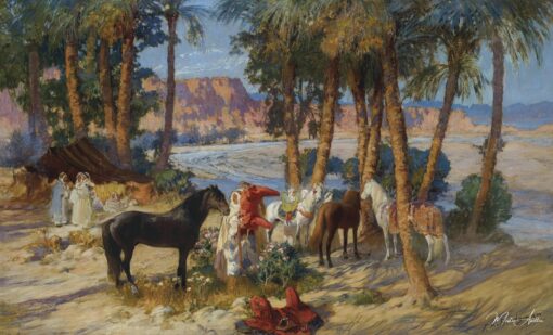 Oásis, Argélia – Frederick Arthur Bridgman Frederick Arthur Bridgman Master Apollon
