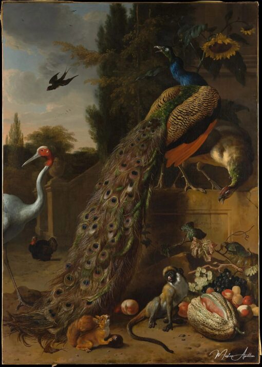 Paons, 1683 – Melchior d’Hondecoeter Melchior d'Hondecoeter Master Apollon