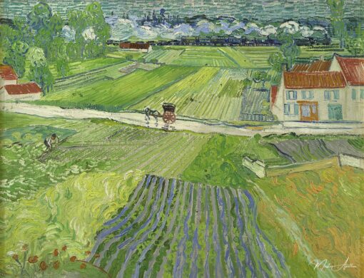 Paisagem com carruagem e trem – Van Gogh Vincent Van Gogh Master Apollon
