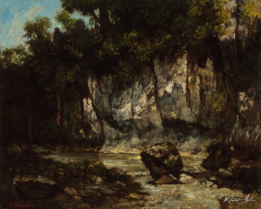 Paisagem com cervo – Gustave Courbet Gustave Courbet Master Apollon