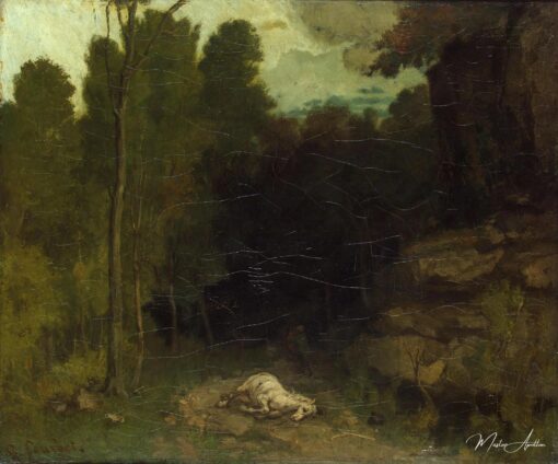 Paisagem com um Cavalo Morto – Gustave Courbet Gustave Courbet Master Apollon