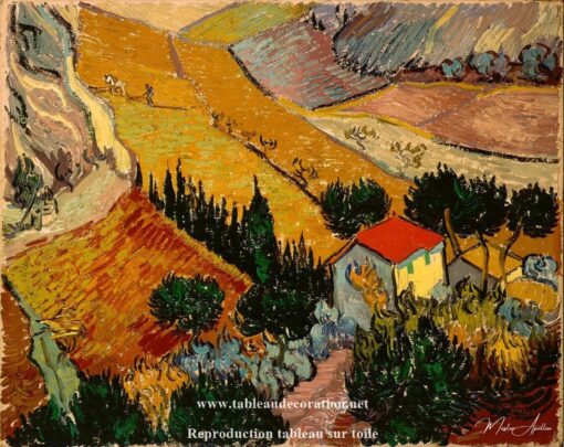 Paisagem com uma casa e um lavrador – Van Gogh Vincent Van Gogh Master Apollon