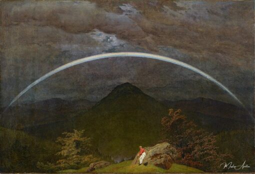 Paisagem de montanha com arco-íris – Caspar David Friedrich Caspar David Friedrich Master Apollon