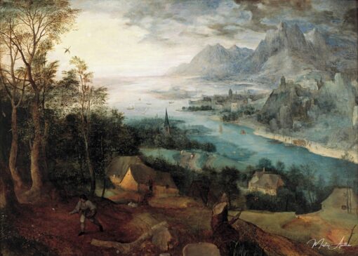 Paisagem fluvial com a parábola do semeador – Pieter Brueghel, o Velho Pieter Brueghel, o Velho Master Apollon 2