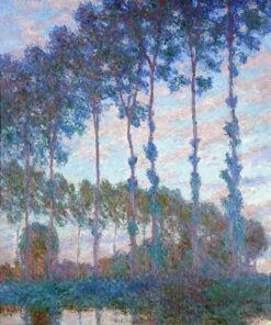 Álamos à Beira do Epte, Efeito do Anoitecer – Claude Monet Claude Monet Master Apollon