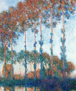 Álamos à beira do Epte, efeito de pôr do sol – Claude Monet Claude Monet Master Apollon