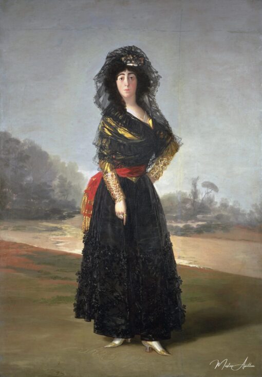 Retrato da duquesa de Alba em preto – Francisco de Goya Francisco de Goya Master Apollon 2