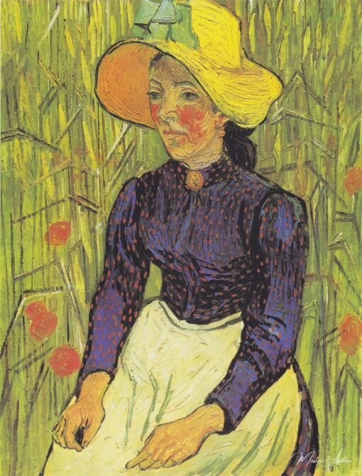 Retrato de uma jovem camponesa – Van Gogh Vincent Van Gogh Master Apollon