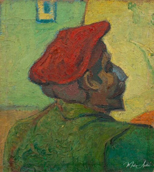 Retrato de Paul Gauguin (Homem com boina vermelha) – Van Gogh Vincent Van Gogh Master Apollon 2