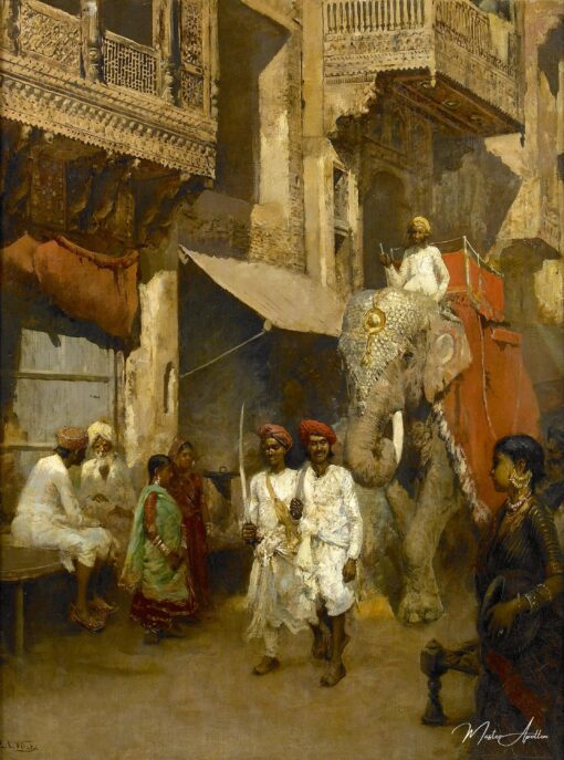 Passeio em uma rua indiana – Edwin Lord Weeks Edwin Lord Weeks Master Apollon