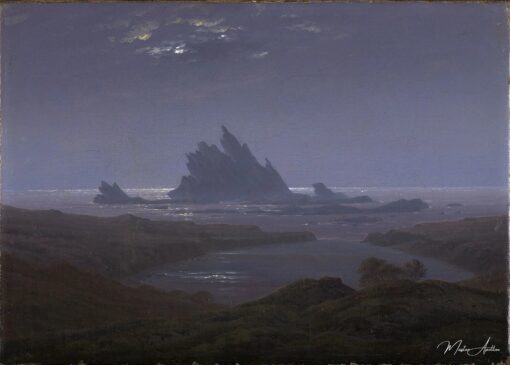 Recife de rocha na praia do mar – Caspar David Friedrich Caspar David Friedrich Master Apollon
