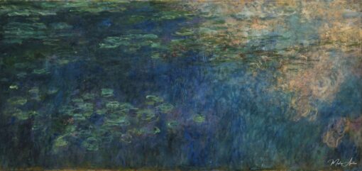 Reflexões de nuvens no lago de nenúfares – Claude Monet Claude Monet Master Apollon