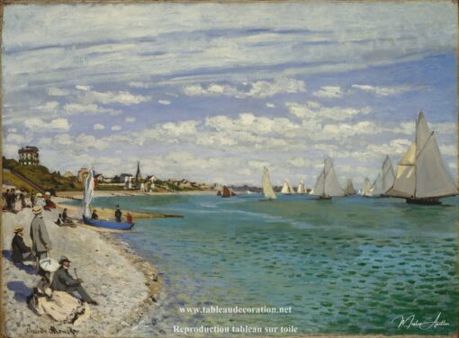 Régates em Sainte-Adresse – Pintura de Monet Claude Monet Master Apollon