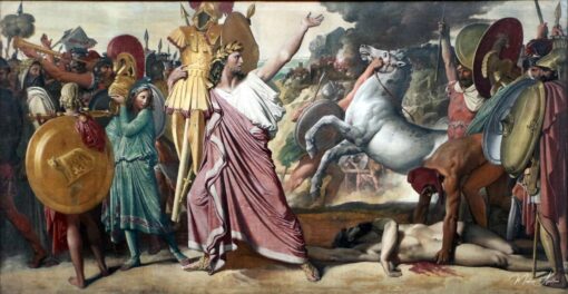 Romulus, vencedor do acrônimo, traz o saque para o templo de Jano – Jean-Auguste-Dominique Ingres Jean-Auguste-Dominique Ingres Master Apollon