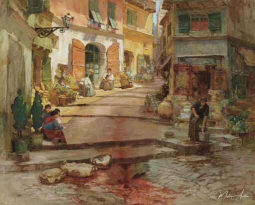 Rue Droite, no Velho Nice – Frederick Arthur Bridgman Frederick Arthur Bridgman Master Apollon
