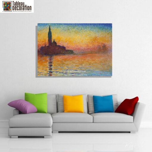 Saint-Georges-Majeur ao crepúsculo – Pintura de Claude Monet Claude Monet Master Apollon 5