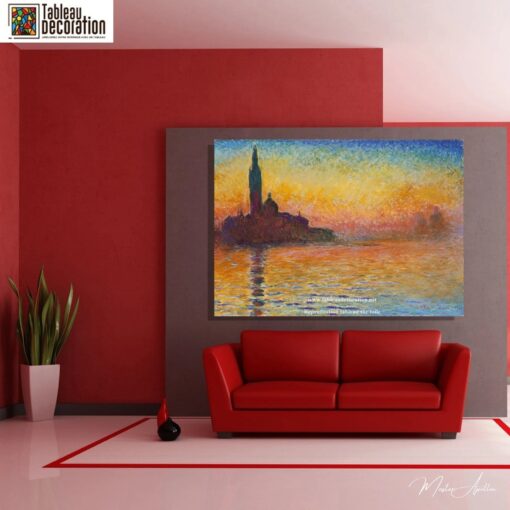 Saint-Georges-Majeur ao crepúsculo – Pintura de Claude Monet Claude Monet Master Apollon 3