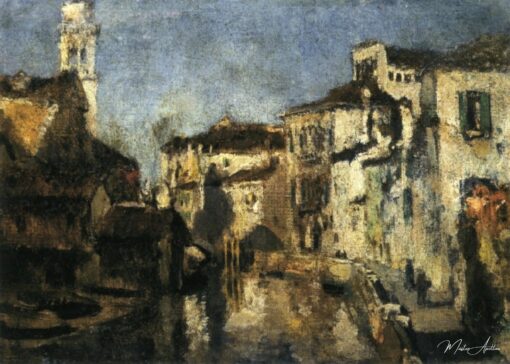 Praça San Trovaso, Veneza – John Henry Twachtman John Henry Twachtman Master Apollon 2