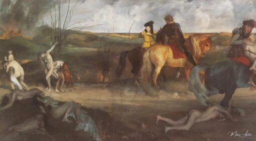 Cena de guerra na Idade Média – Edgar Degas Edgar Degas Master Apollon 2