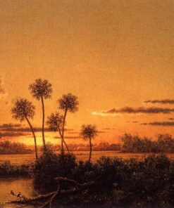 Cena de rio na Flórida: Início da noite, após o pôr do sol – Martin Johnson Heade Martin Johnson Heade Master Apollon