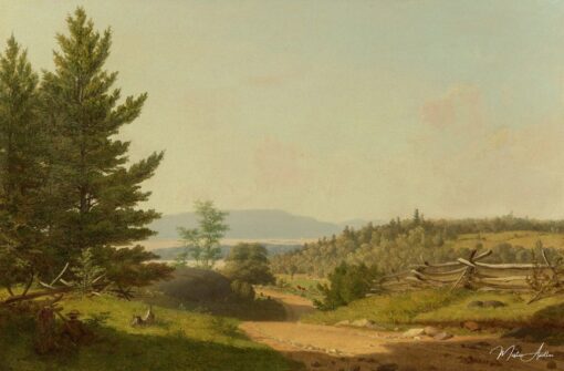 Cena de estrada perto do lago George – Sanford Robinson Gifford Sanford Robinson Gifford Master Apollon